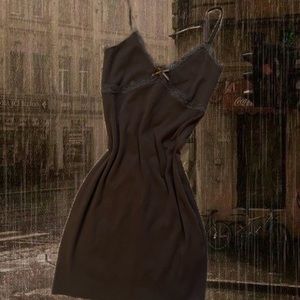 brown bodycon dress🐻🥥